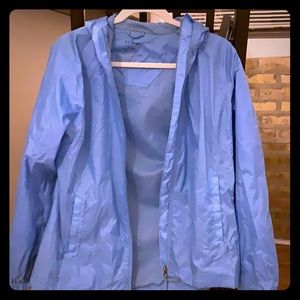 ON SALE Light blue LL bean rain coat